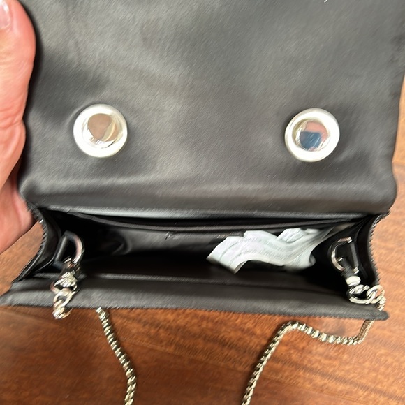 ZARA faux diamond knot handle bag | Black - Picture 6 of 7